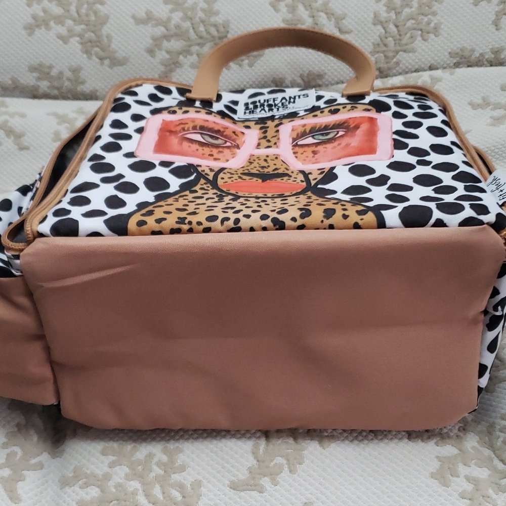 Fit & Fresh Wichita Insulated Lunch Bag Side, Tropica Glam Cat - Picture 8 of 16